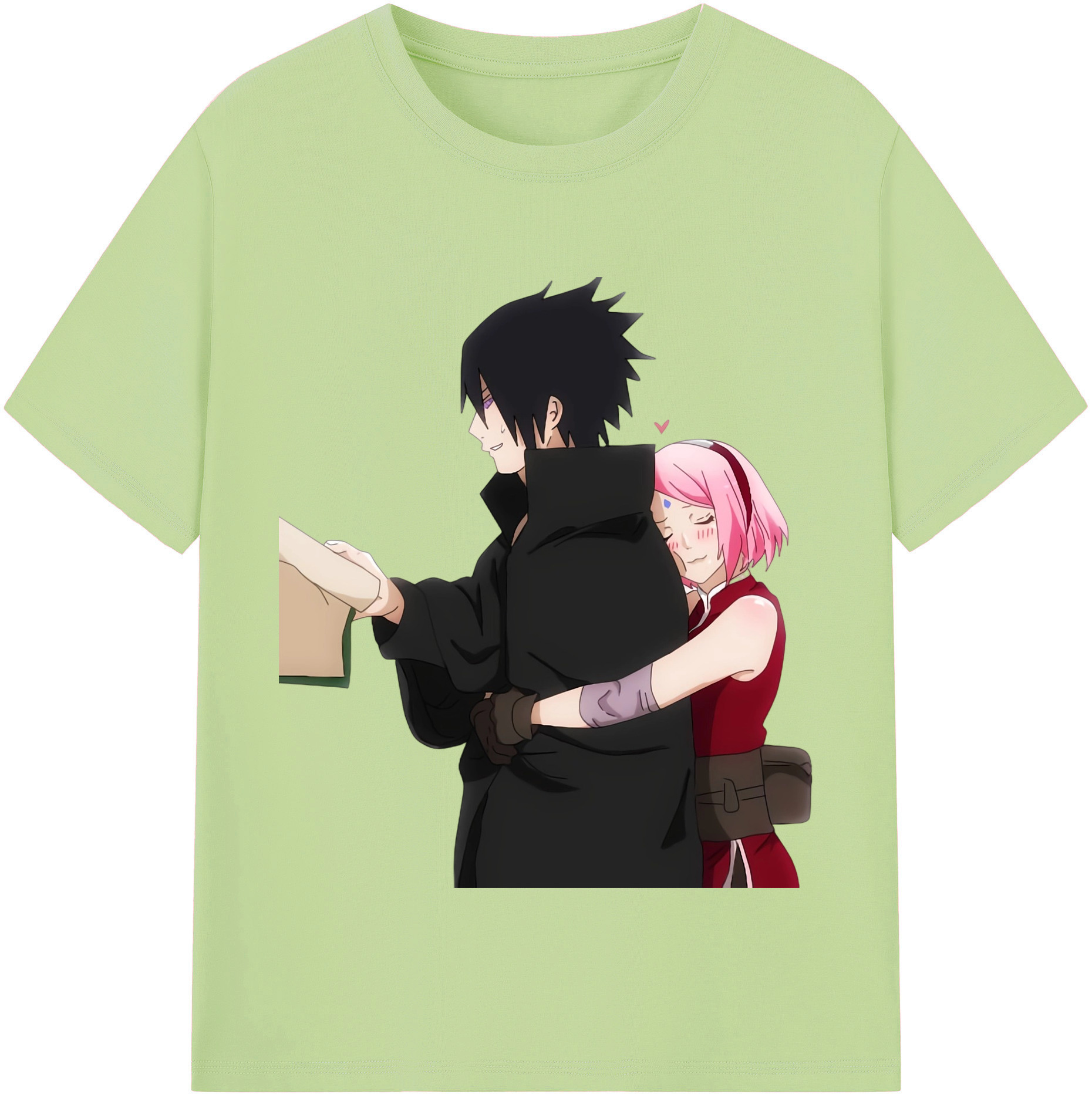 （画像用） NARUTO -ナルト- うちは サスケ Uchiha Sasuke 綿100％半袖Tシャツ（フロントプリント）